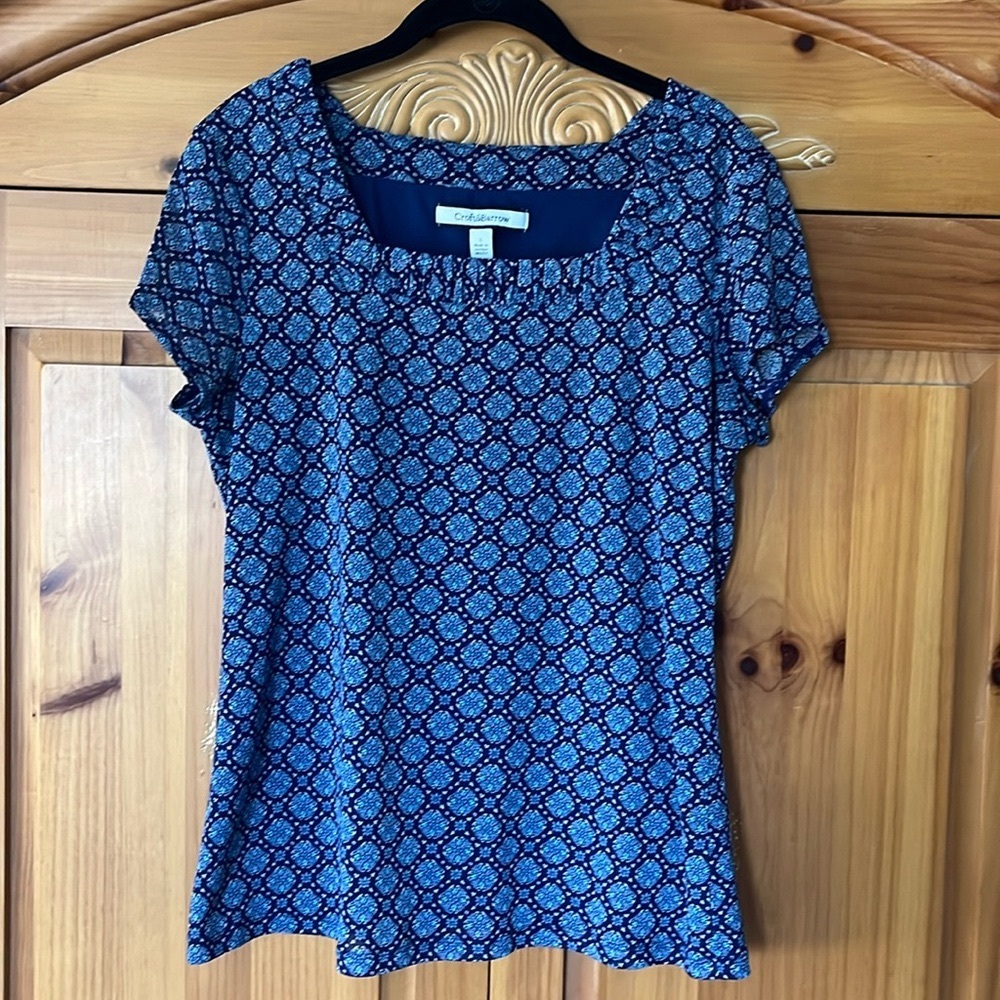 🌟HP🌟Croft & Barrow Short Sleeve Blouse